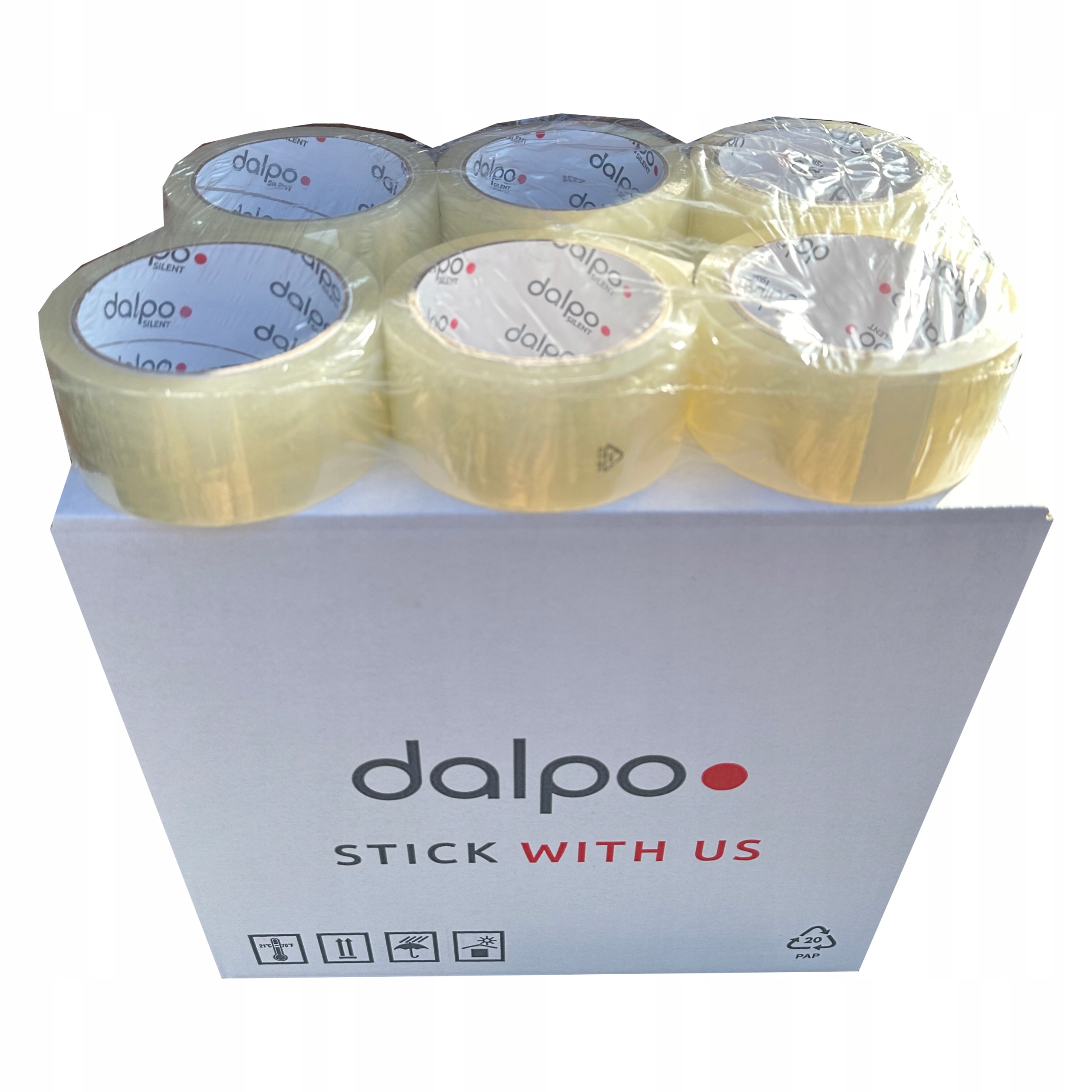 Transparentna taśma pakowa 48/60 cichego odwijania akryl cichy 48x60 36 szt