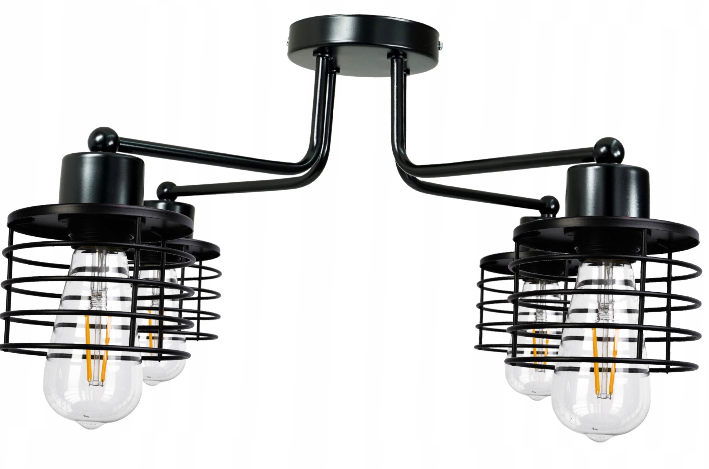 Závěsná lampa Lustr Dron 4XE27 Pružina Loft