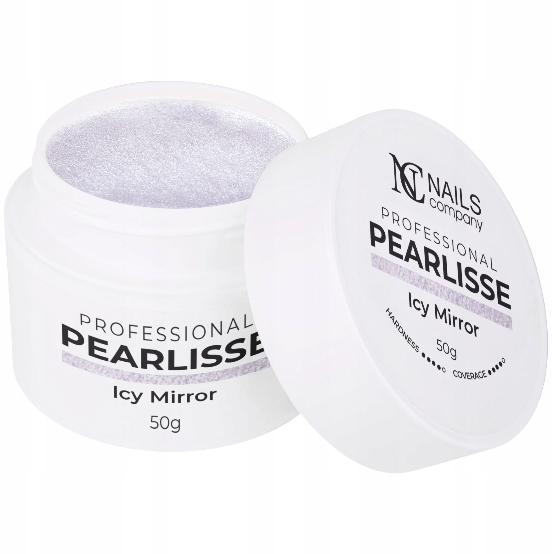 Nails Company Stavební Gel na nehty Pearlisse 50 g Icy Mirror Stříbrný