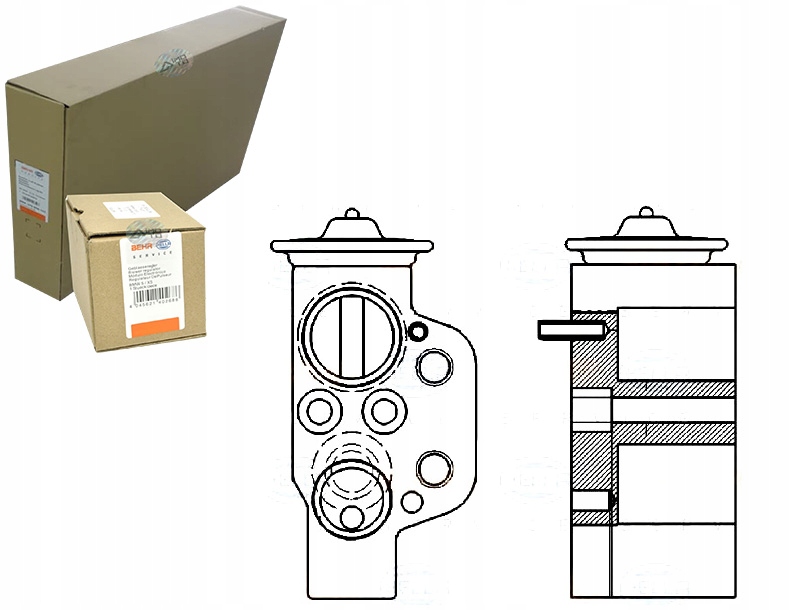 8UW 351 - РОЗШИРЮВАЛЬНИЙ КЛАПАН BEHR HELLA 8K0820679B 8K0820679A A