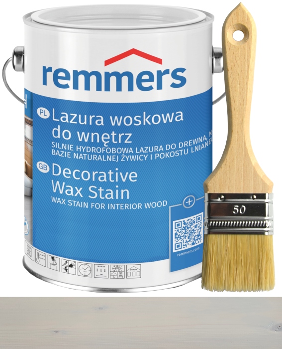 Remmers Vosková lazura do interiéru 2,5L šedá atická