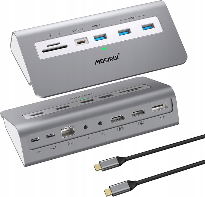 Dokovací stanice Usb C Dual Monitor 14V1 Usb C Mosirui Hdmi DisplayPort