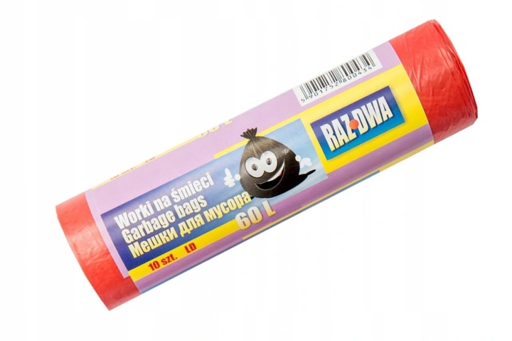 

Worki Na Odpady śmieci LD Mocne 60L a'10 czerwone