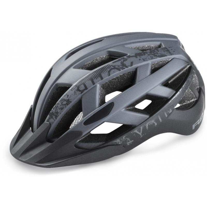 R2 Přilba Lumen šedá-černá mat L (58-62 cm)