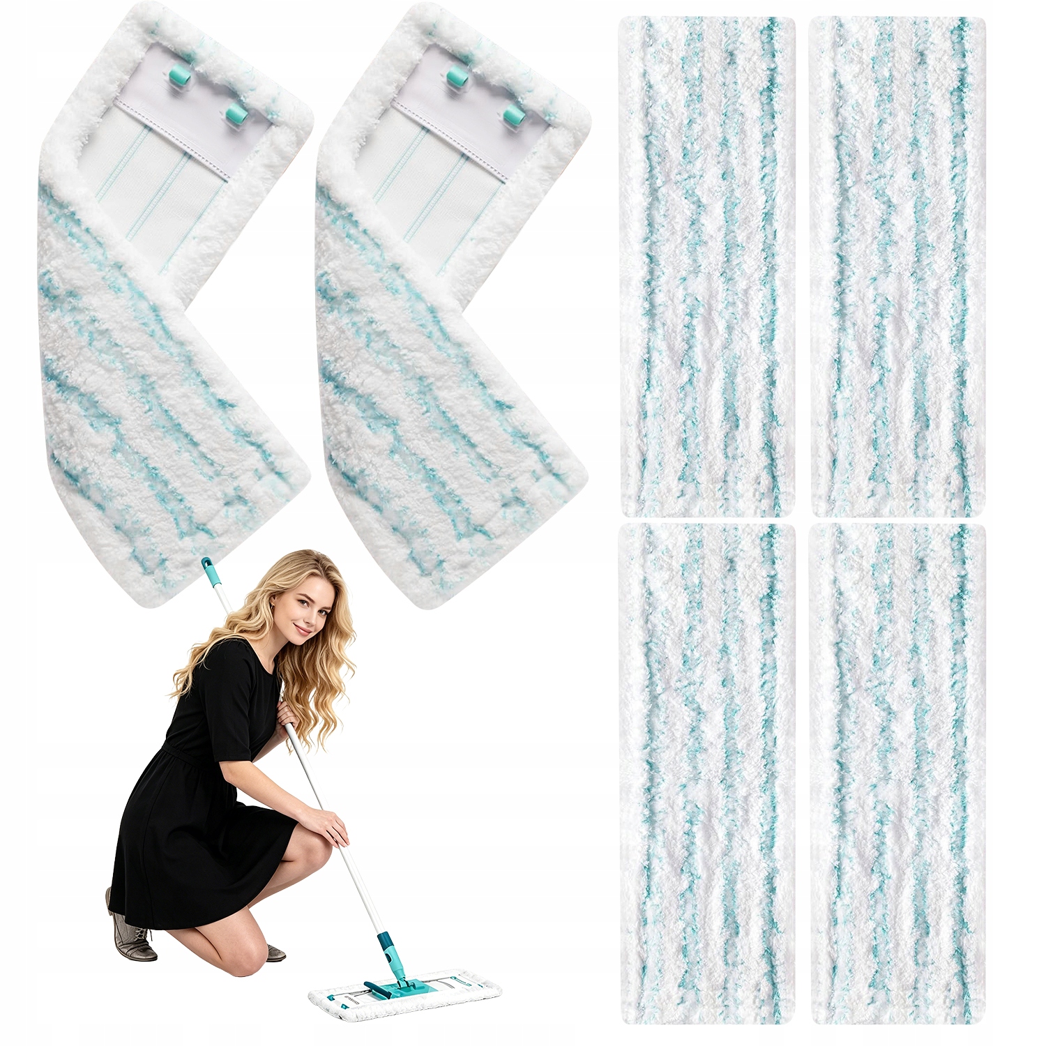 Leifheit Profi XL Micro Duo/cotton Plus Náhrada Na Mop Na Mokré A Suché Stírání