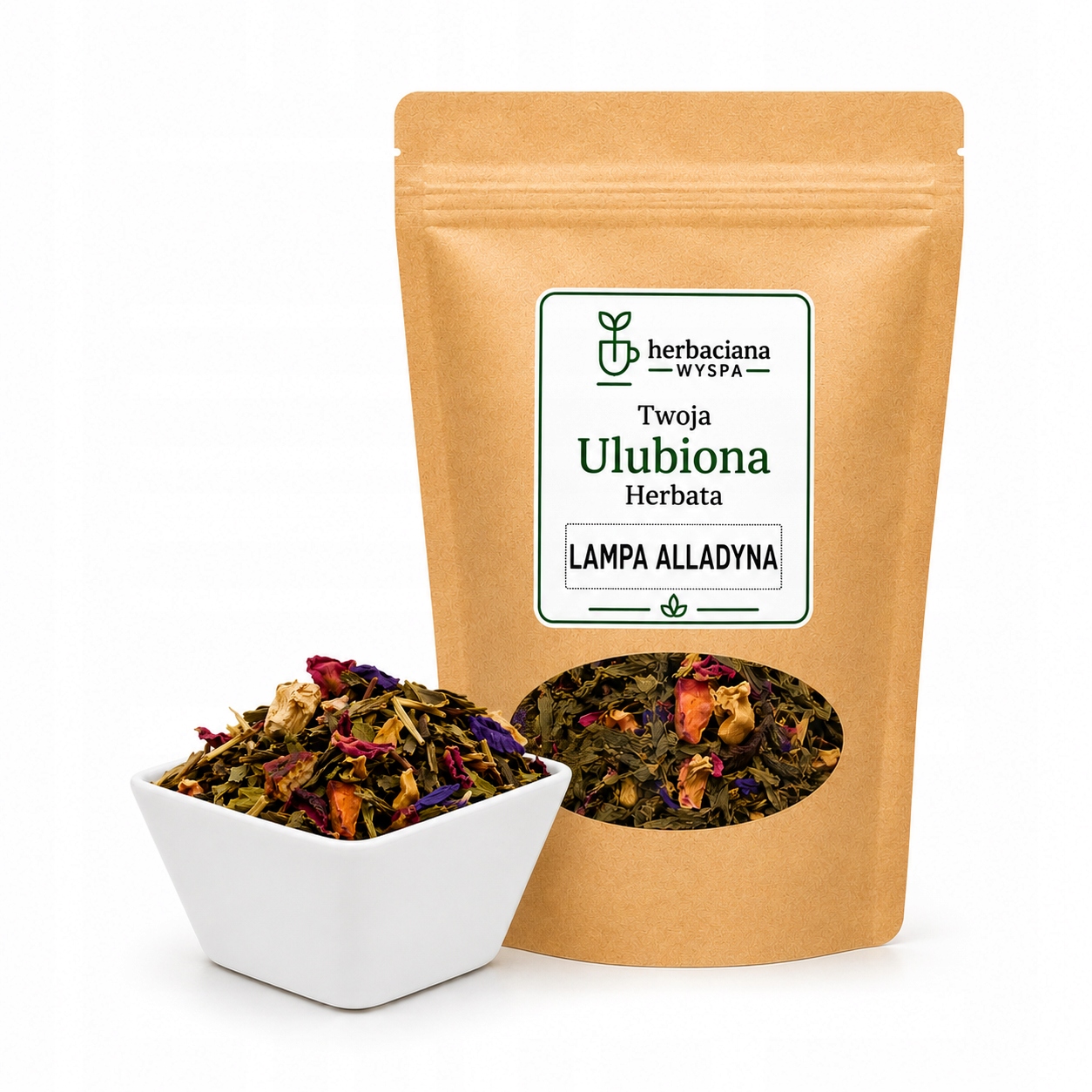 Aladinova lampa Zelená Sencha Čaj Premium s ovocem a květinami 1 kg