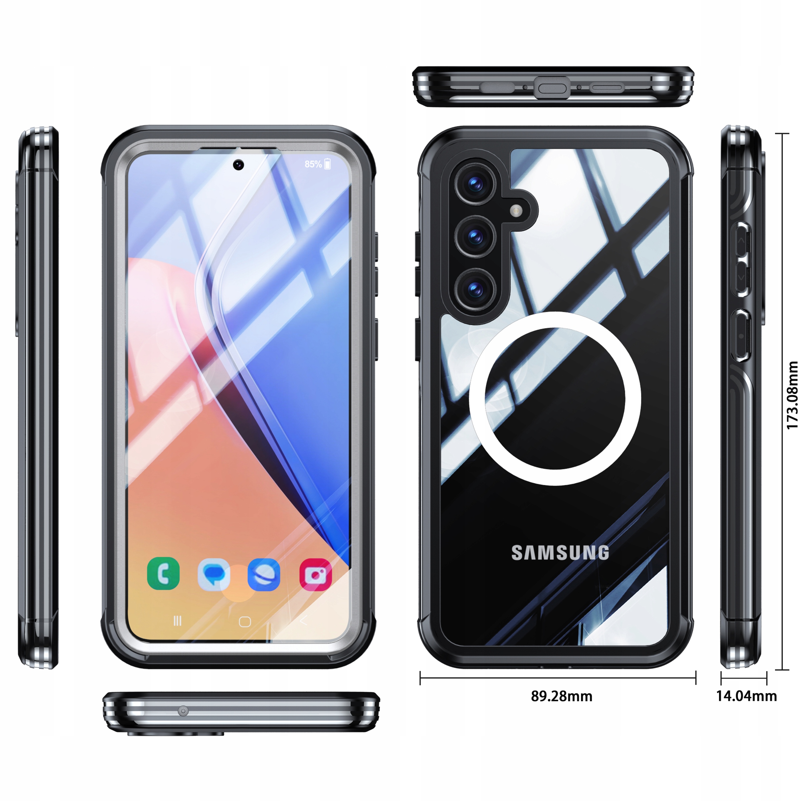 Exoguard Pancerny Case Etui 360° Wytrzymała Obudowa Samsung Galaxy a55