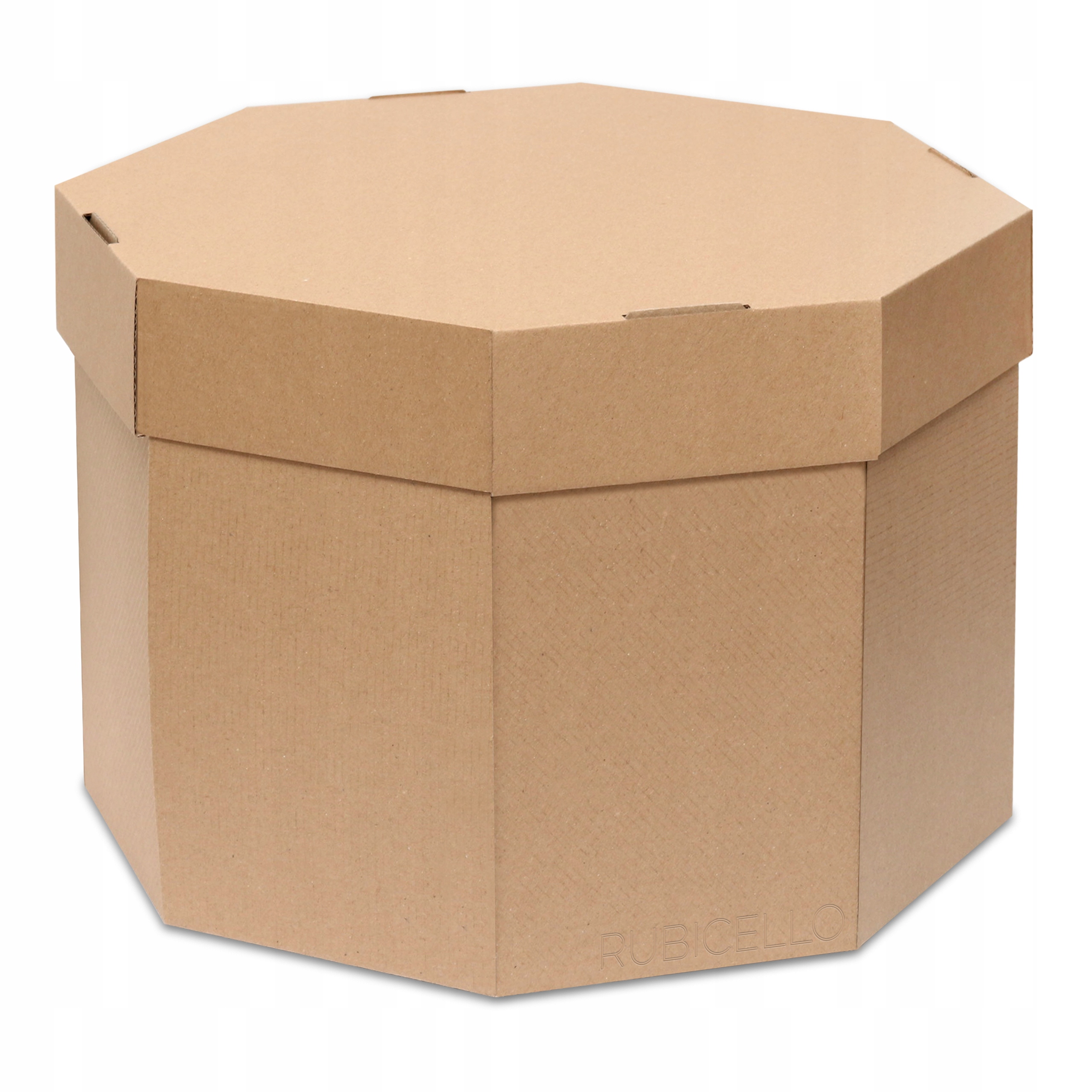 Pudełko na tort ciasto 27cm średnica kraft Rubicello pakiet 50 sztuk mocny