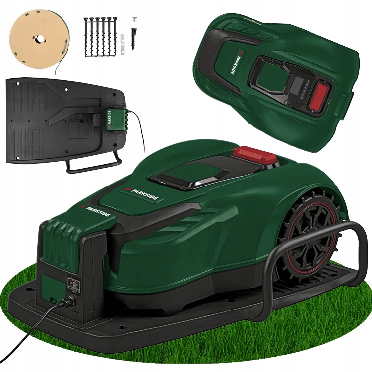 Robot Kosačka Wi-Fi Parkside Pamrs 1000 m2 A1 20V 4Ah Aplikácia