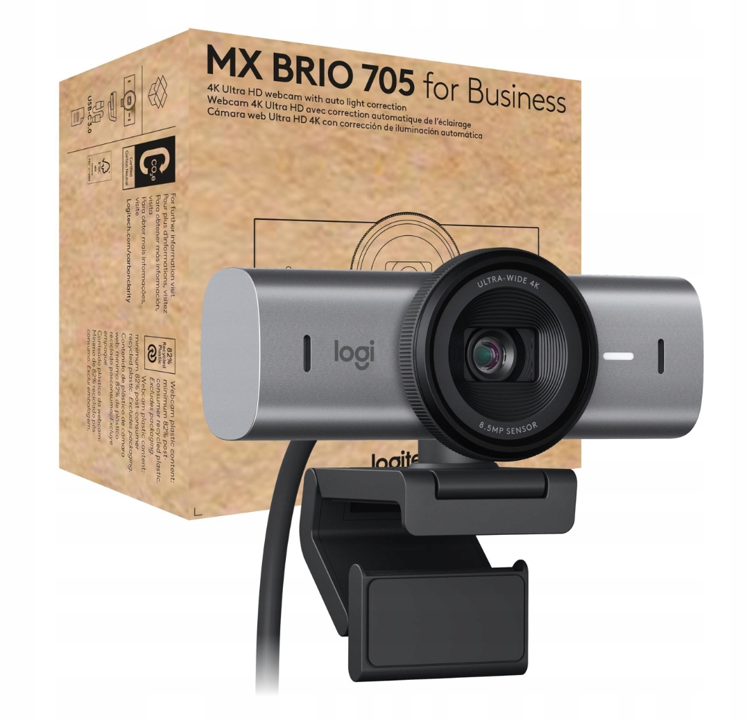 Kamerka internetowa Logitech MX Brio 705 for Business 4K 60 FPS USB-C
