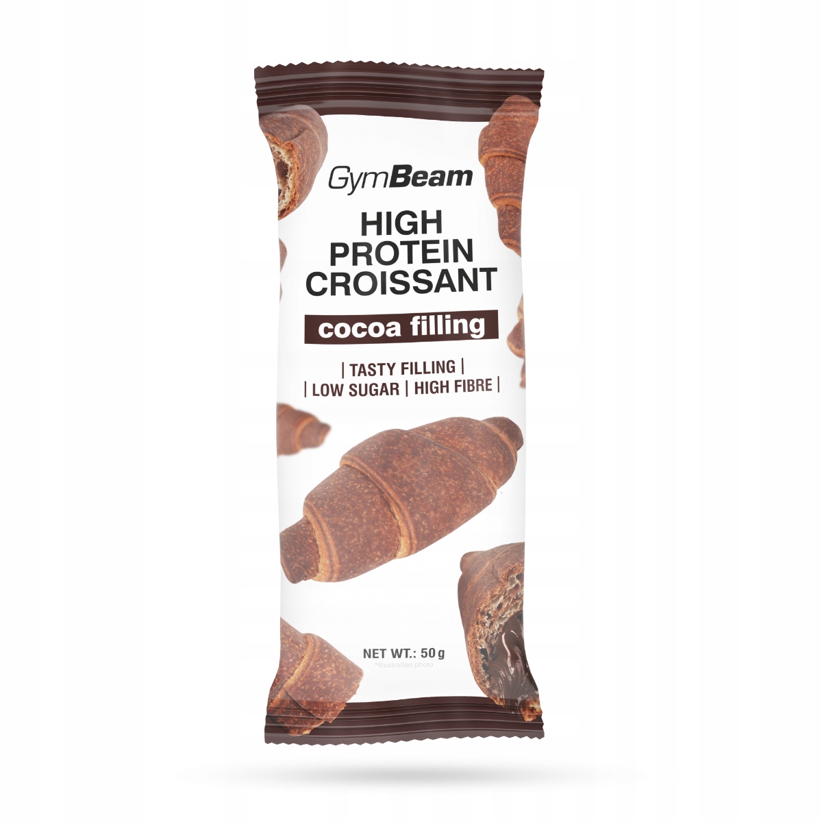 Proteinový croissant s kakaovou náplní GymBeam kakao 50 g