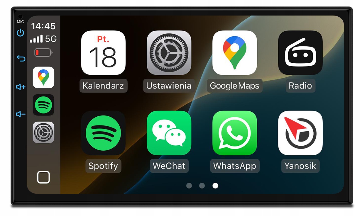 Rádio Navigace Android 7" M700S 8GB+128GB UIS7862S TDA7708 Dsp Carplay