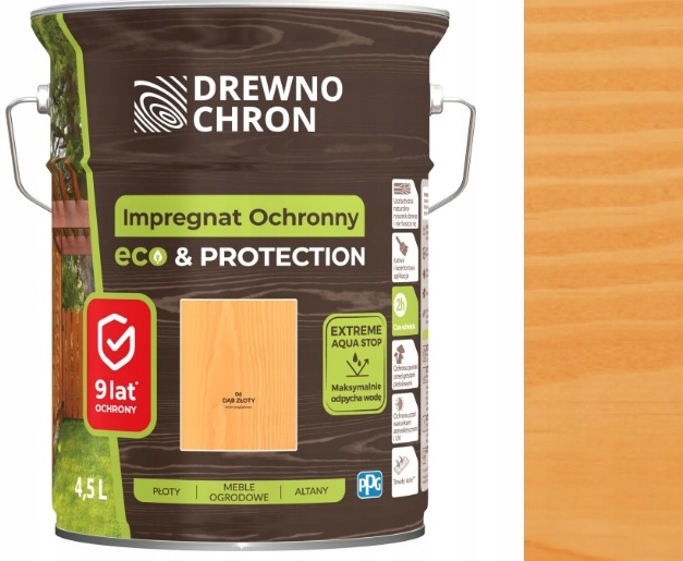 Drewnochron Impregnace Eco & Protection Dub Zlatý 4,5 L