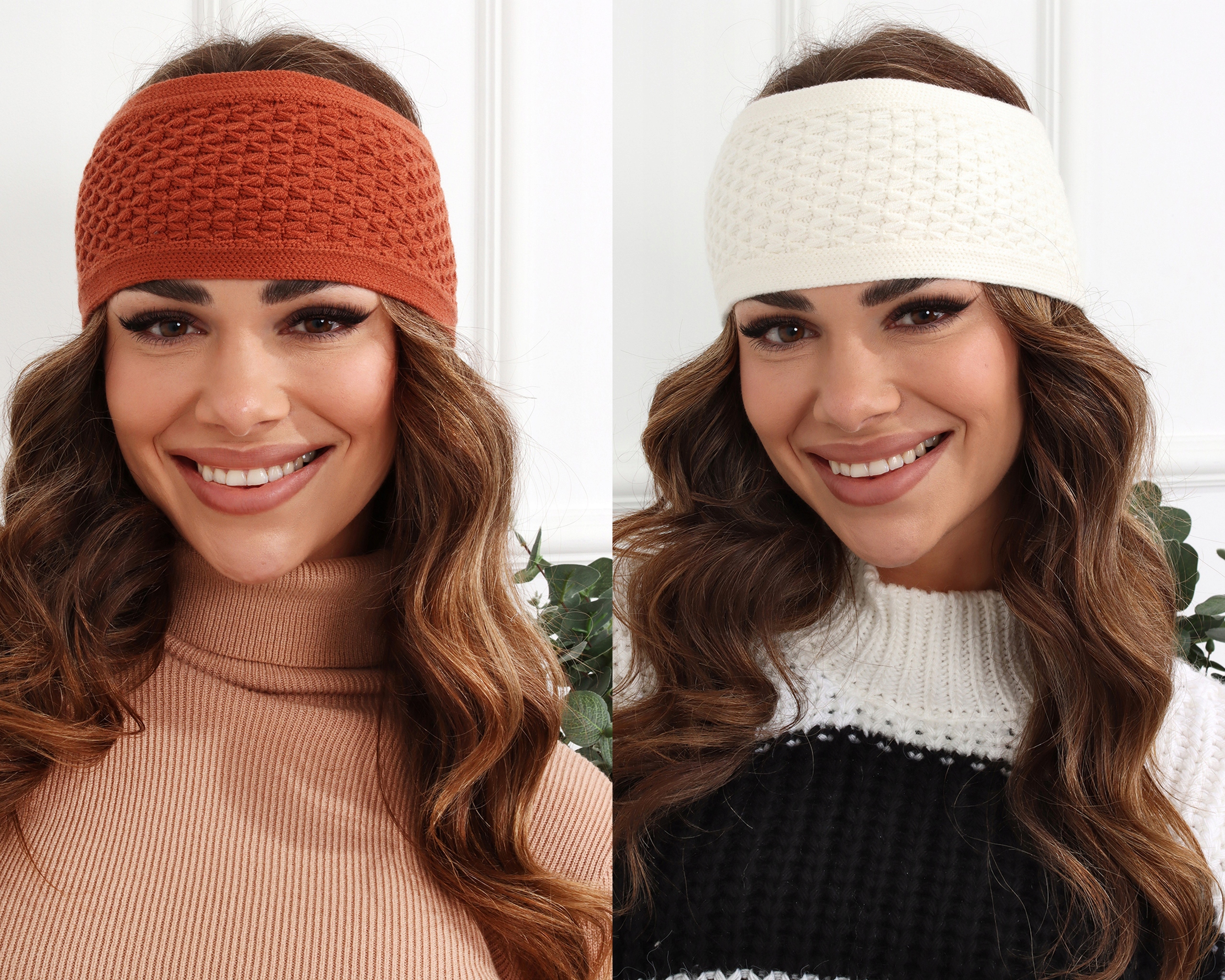 OPASKA DAMSKA NA GŁOWĘ USZY NAUSZNIKI TURBAN CZAPKA CIEPŁA SZEROKA KOLORY Marka bez marki