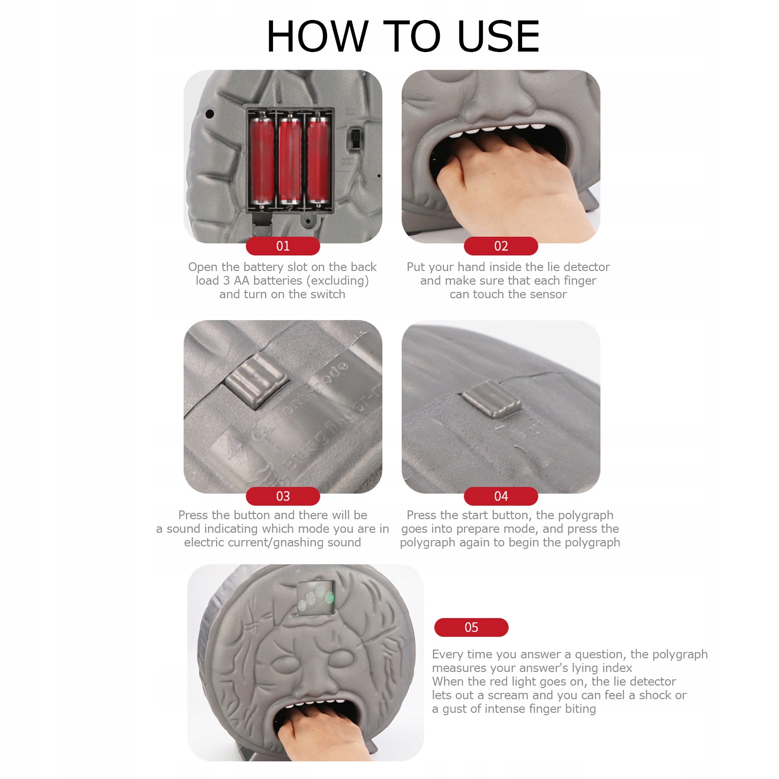 WYKRYWACZ KŁAMSTW PORAŻENIA PRĄDEM ZABAWKA Wydawca inny