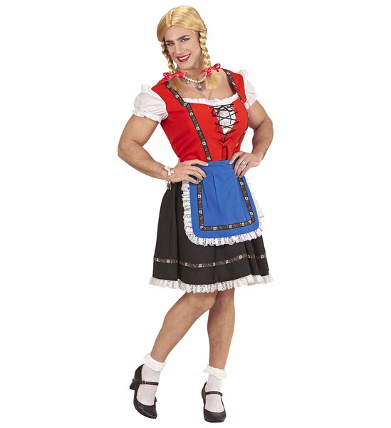 Kostým Bavorka Drag Queen Vtipné Převleky Oktoberfest XXL
