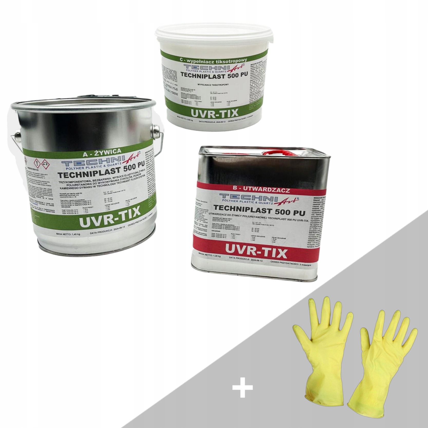 Techniplast 500 Pu Uvr-tix 3 kg Pryskyřice Na Stoupačky Pro Kamenný Koberec