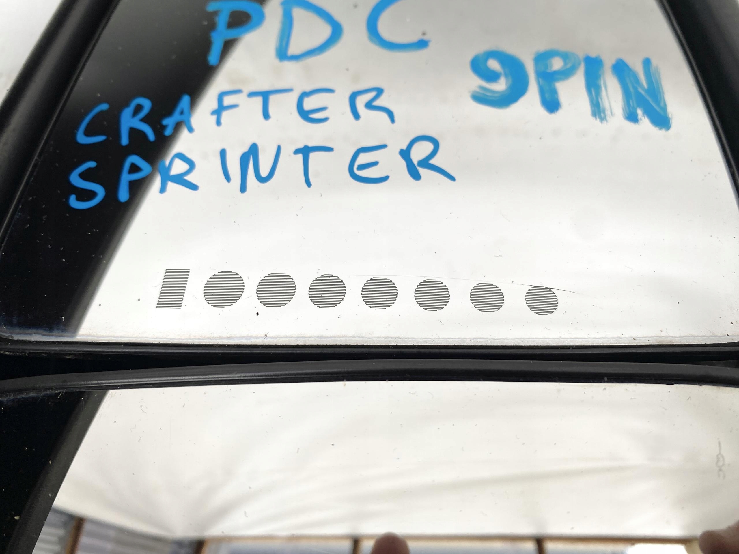 SPRINTER 906 VW CRAFTER 06- mirror right KROTKIE PDC 9 PIN ORYGINALNE