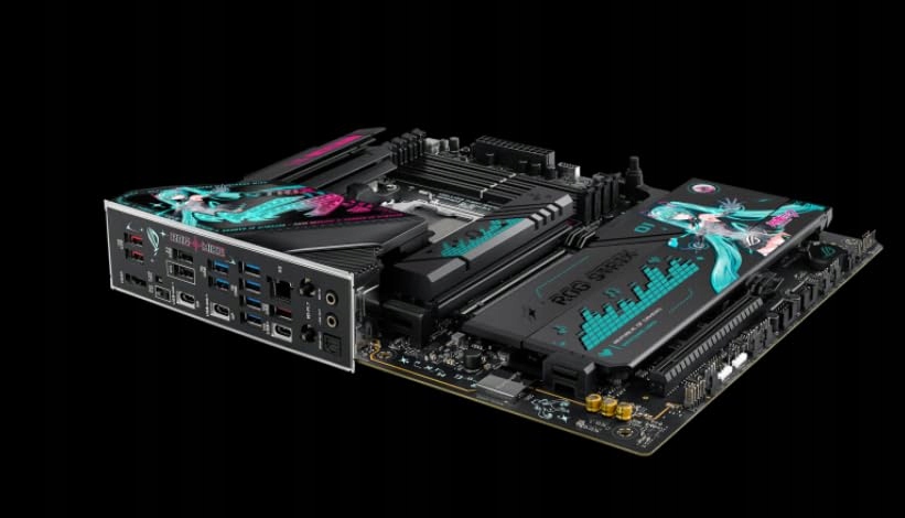 ASUS ROG Strix X870E-H Gaming WiFi7 Hatsune Miku Edition ATX Motherboard — miniatura 4