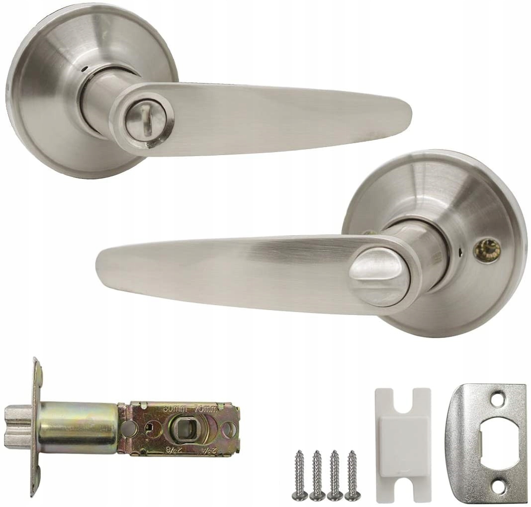 

Klamka Drzwiowa Z Kluczem Zamkiem Blokadą Inox