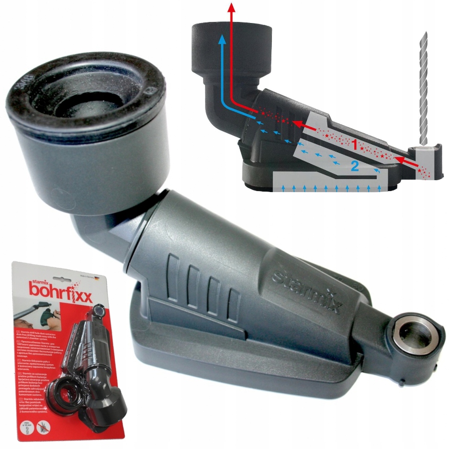 Starmix Bohrfixx Przystawka Odsysacz Pyłu Do Wiercenia Pochłaniacz Adapter