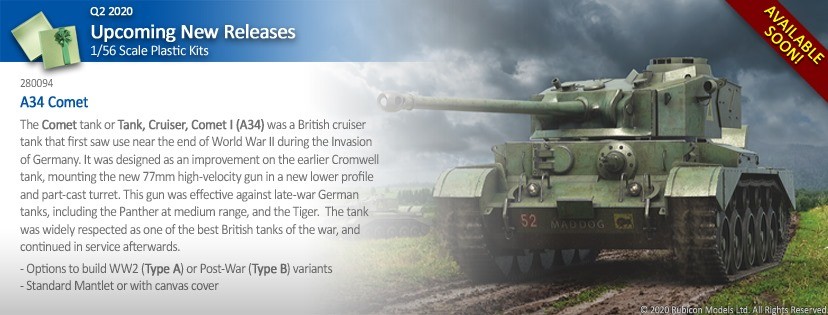 Rubicon Models 280094 - A34 Comet Stan opakowania oryginalne