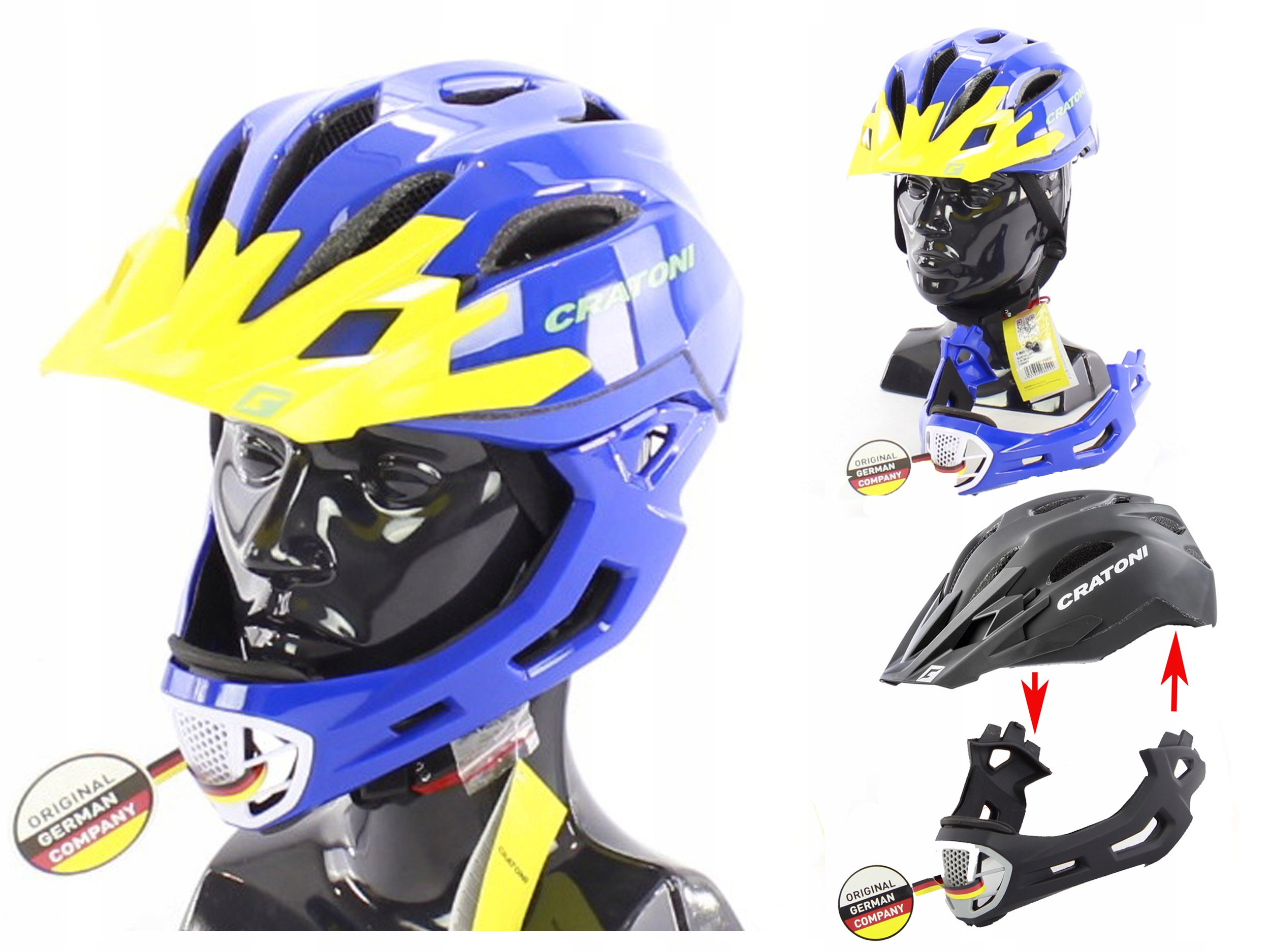 Kask full Cratoni C-maniac freeride odpinany 2w1