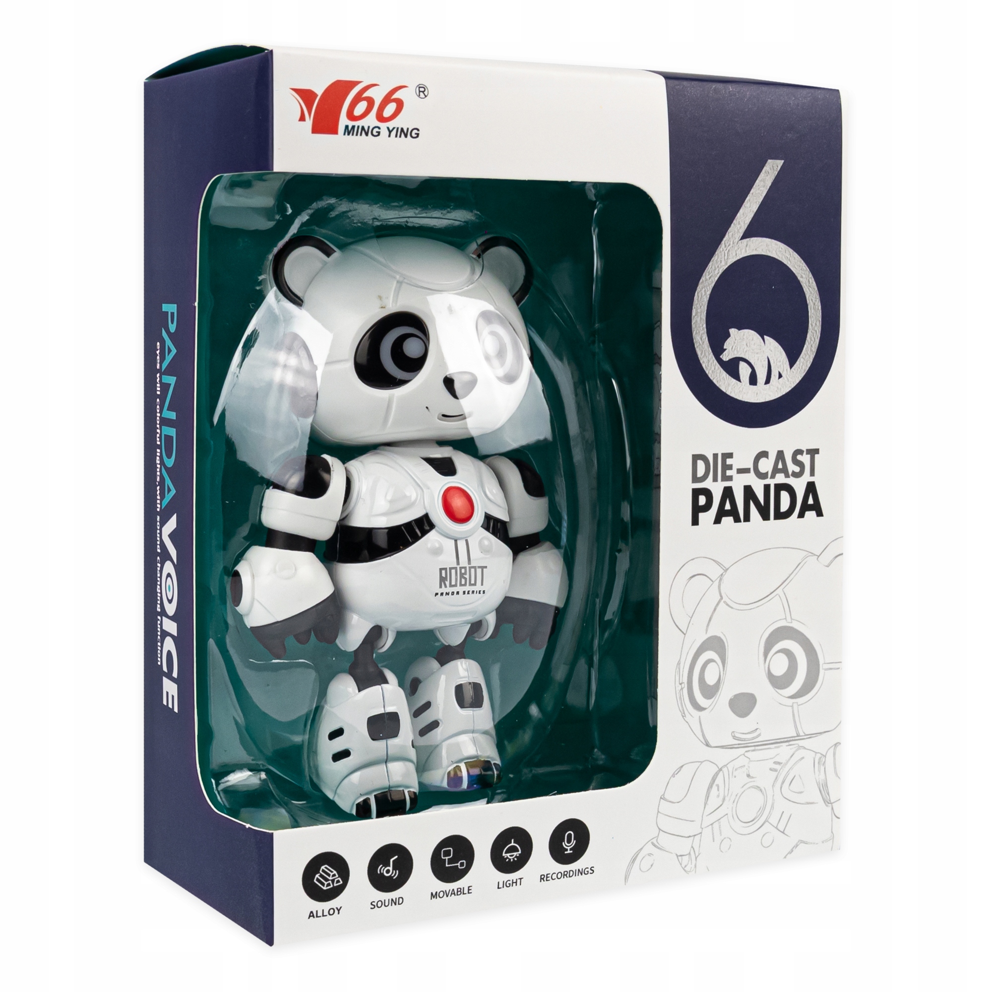 INTERAKTYWNY ROBOT PANDA MÓWI POWTARZA GRA ŚWIECI Marka AIG