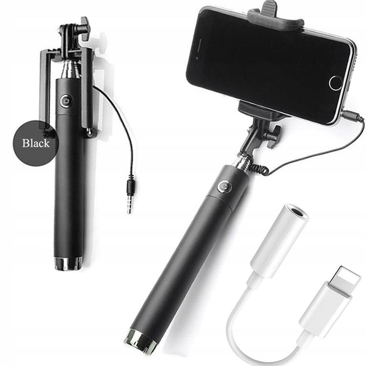 

Kijek Do Zdjęć Selfie-stick + Przejściówka Iphone