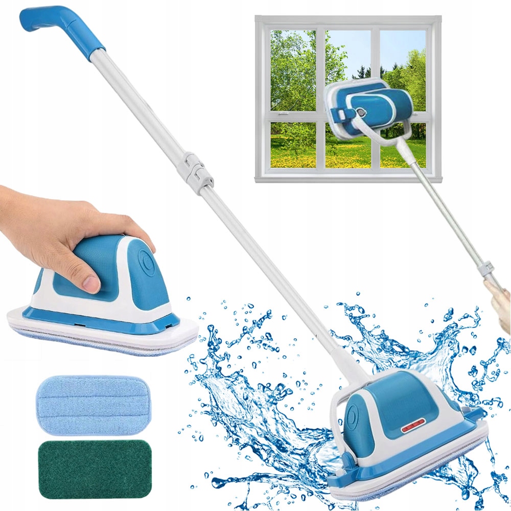 Elektrický rotační kartáč Spin Scrubber Mop Bezdrátová základna 180°