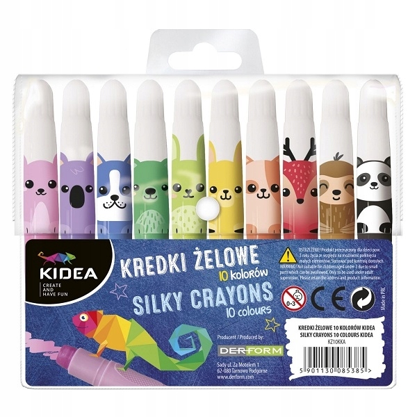 

Kredki żelowe Kidea, (KZ10KKA)