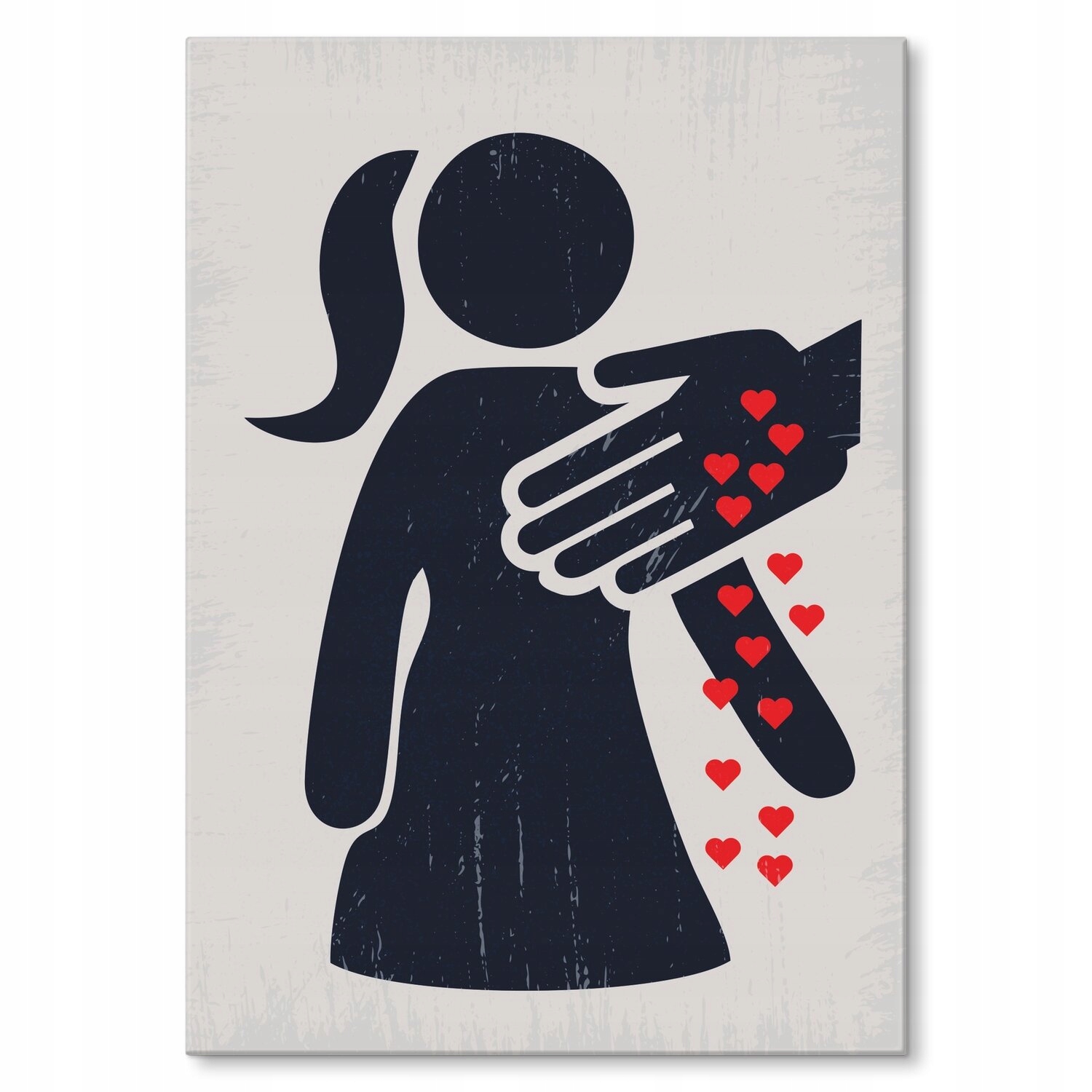 Kovový plakát Love me Szyld Plech 30 x 42 cm Dárek
