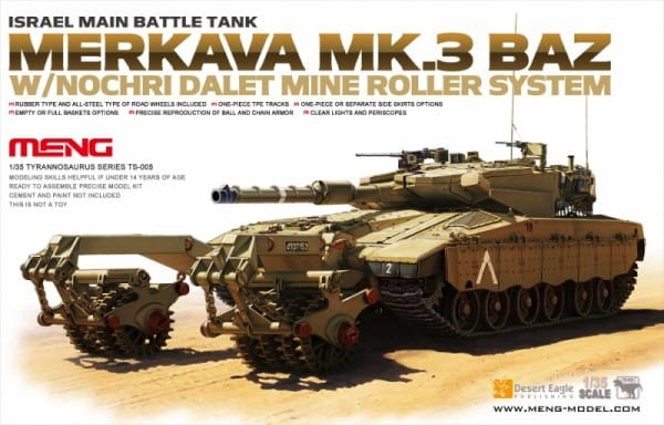 Izraelský hlavní bitevní tank Merkava Mk.3 Baz 1:35 Meng TS005