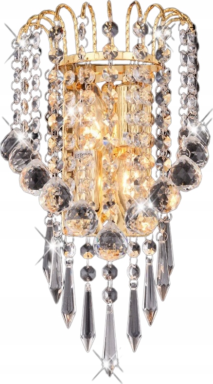 Kinkiet kryształowy Kryształ kinkiety ścienne lampa ścienna kryształowa