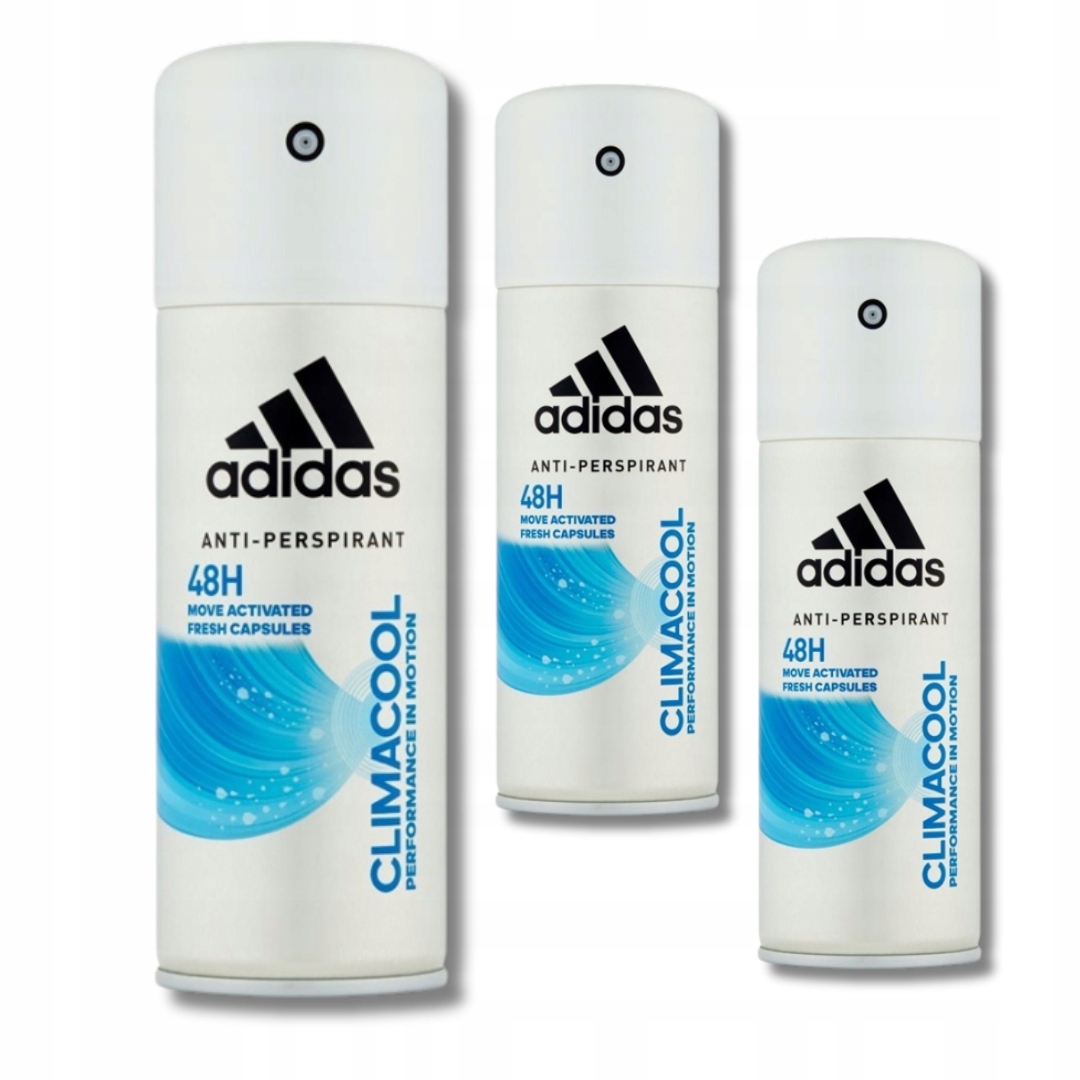 Dezodorant Adidas Antyperspirant Spray Męski ClimaCool 150ml x 3 sztuki