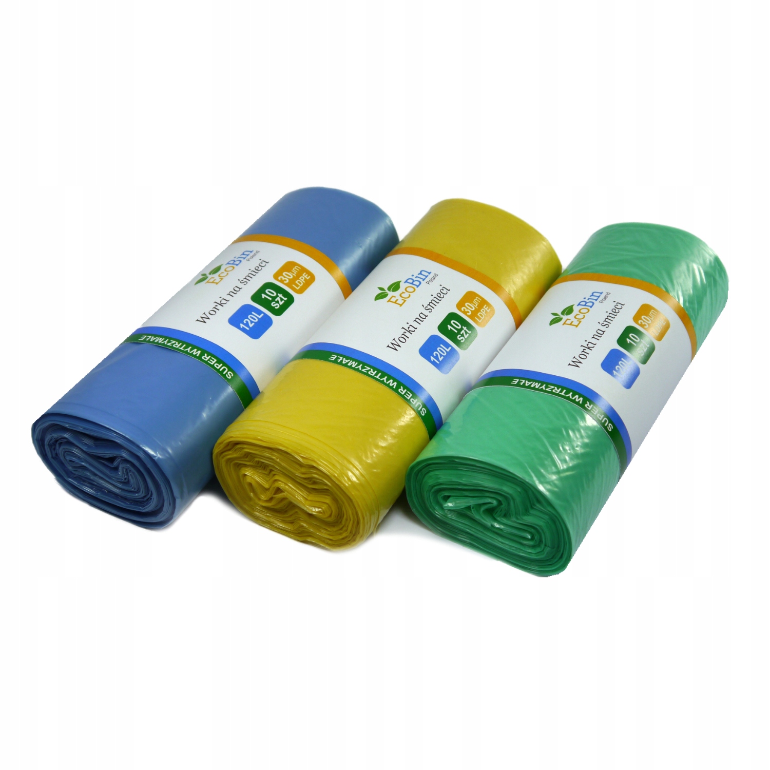 

Worki Na Śmieci 120l Do Segregacji Do Domu 3x10szt