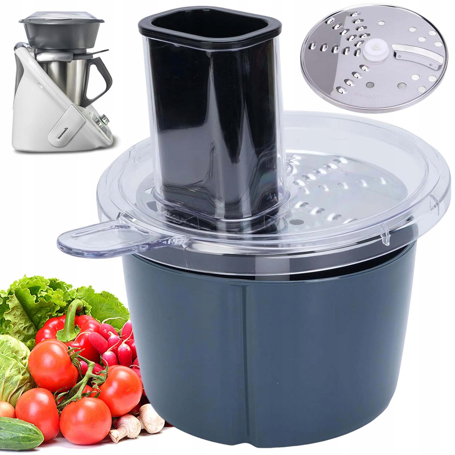 Kráječ Na Krájení Pro Thermomix TM5 TM6 Sada Oboustranných Řezacích Kotoučů