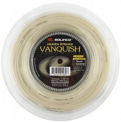Naciąg tenisowy Solinco Vanquish 1.30 naturalny 12m ze szpuli