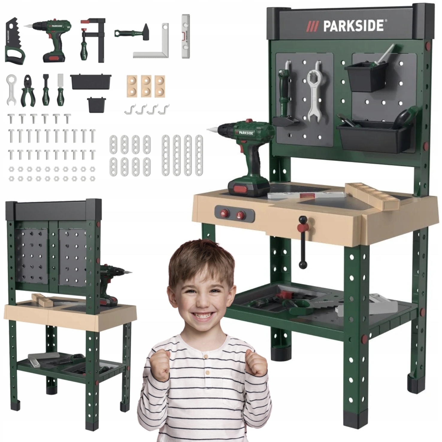 PLAYTIVE WORKSHOP PARKSIDE ДЛЯ ДЕТЕЙ XXL ИНСТРУМЕНТЫ АКСЕССУАРЫ ЗВУКИ