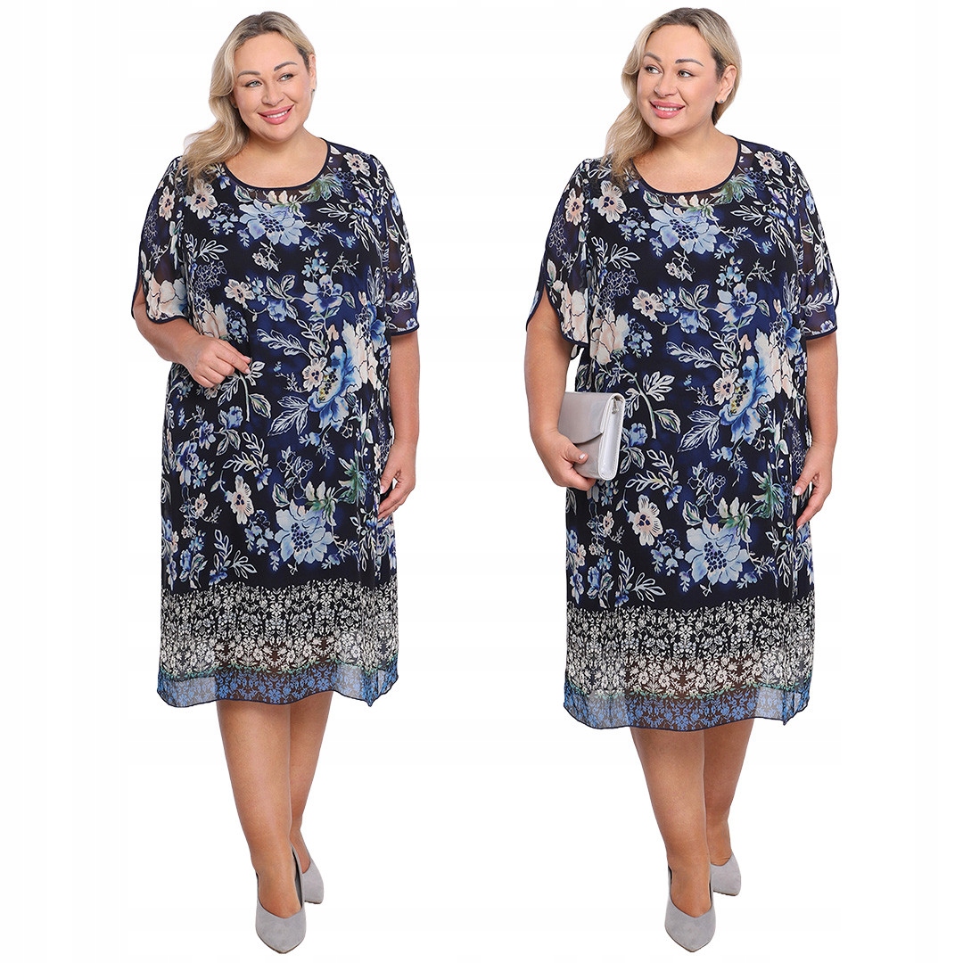 Modro-modré Šaty 48