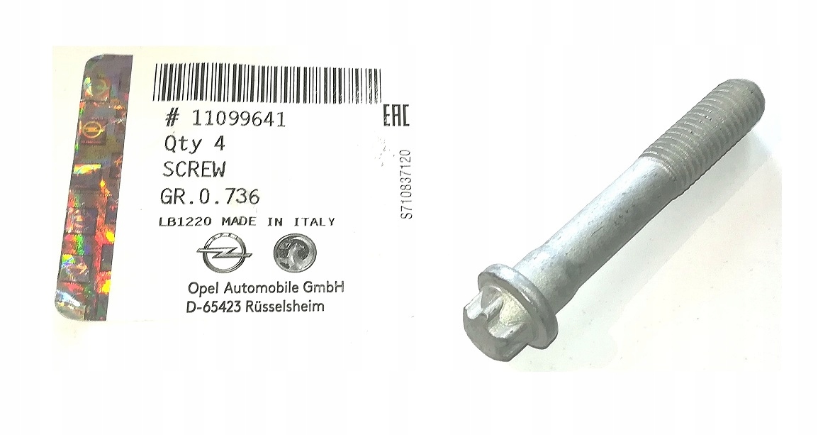 Śruba koło zębate wałka rozrządu 1.0 1.2 1.4 OPEL