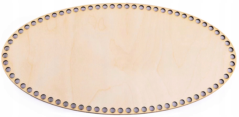 dno do košíku Spodní strana Ovál z překližky 25 x 15 cm