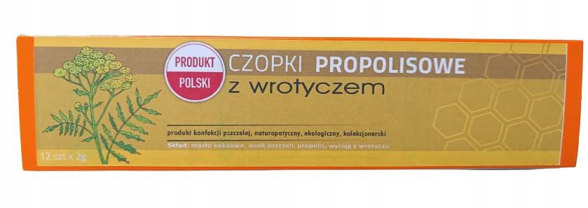 

Naturalne czopki propolisowe z wrotyczem