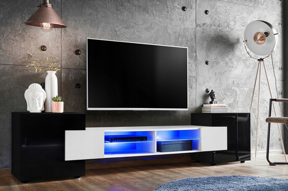 Szafka Stolik RTV Led Komoda Nowoczesna