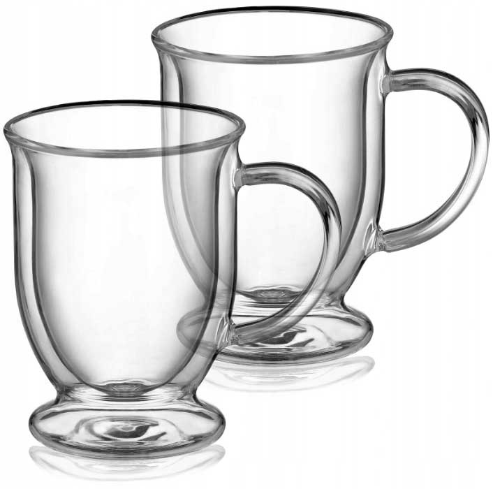 

Komplet 2 kubków szklanek termicznych Mia 370 ml