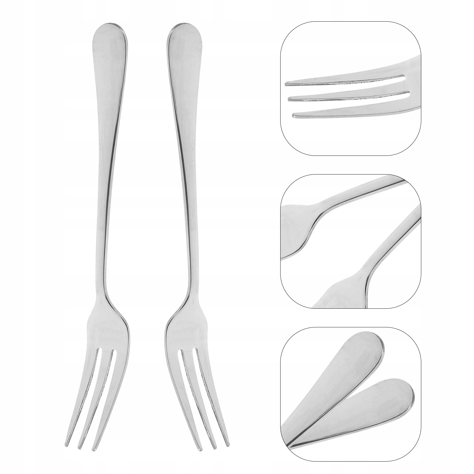 WIDELKI NA NOŻE WIDELEC DO CIASTA WIDELEC DO SAŁATKI MINI OWOCE Wykończenie inne