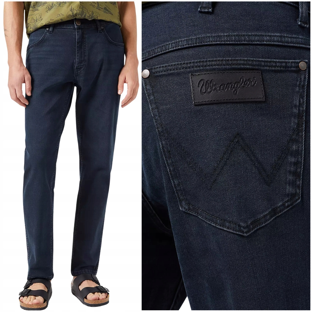 Wrangler River regular tapered Cloudy klasické džínové kalhoty W36 L30