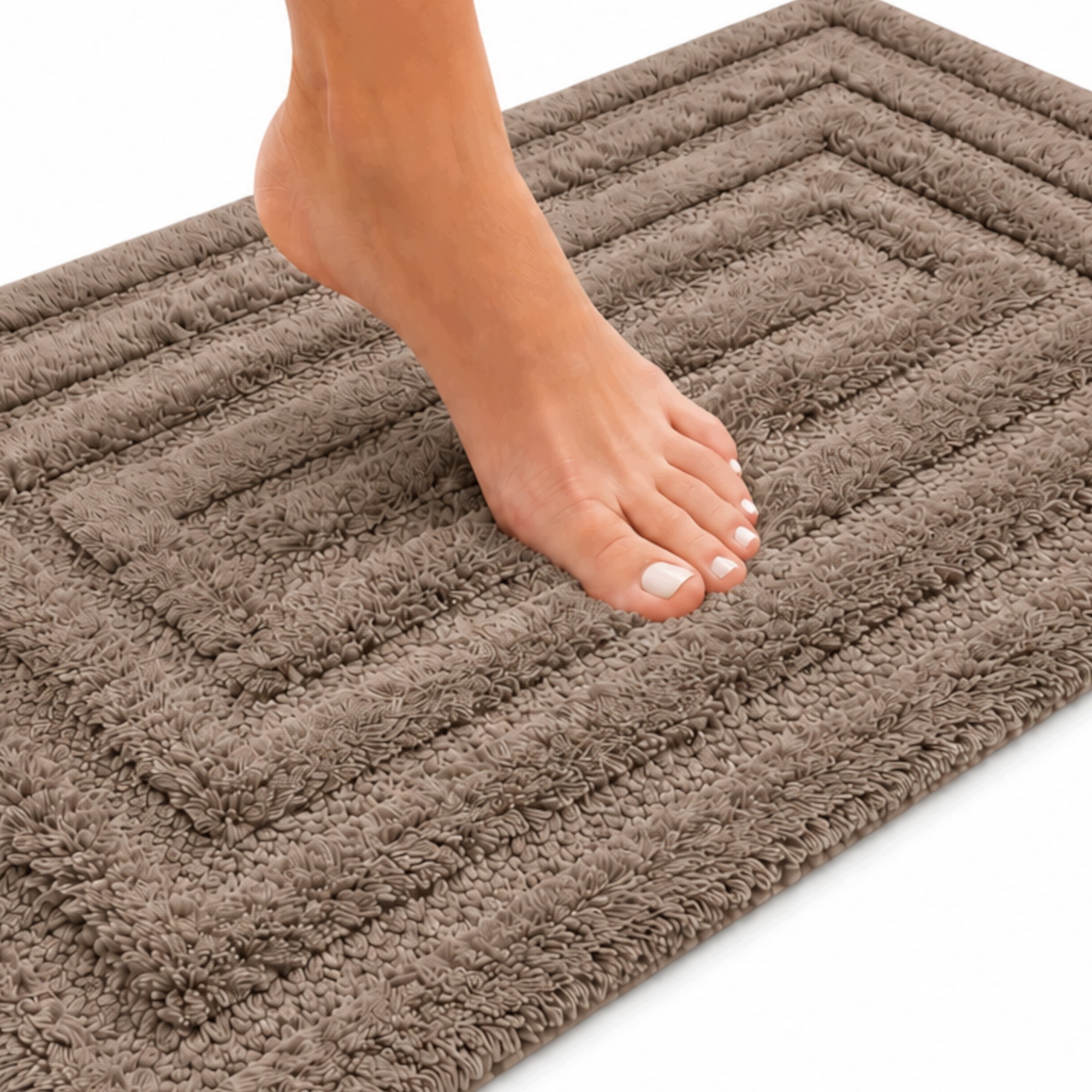Koupelnový koberec 60x100 Bronz Mocca Labyrint 100 % Bavlna Savý, hrubý