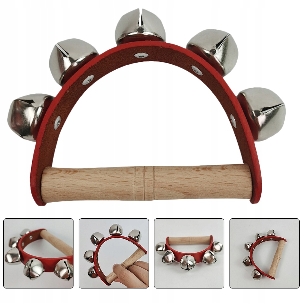 PIĘĆ DZWONEK SKÓRZANY DZWONEK DREWNIANY ZESTAW DREWNA Rodzaj inny