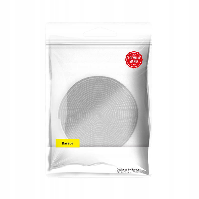 BASEUS MOCNA TAŚMA RZEPOWA VELCRO ORGANIZER DO KABLI PRZEWODÓW 14 MM 3M Model Circle Velcro